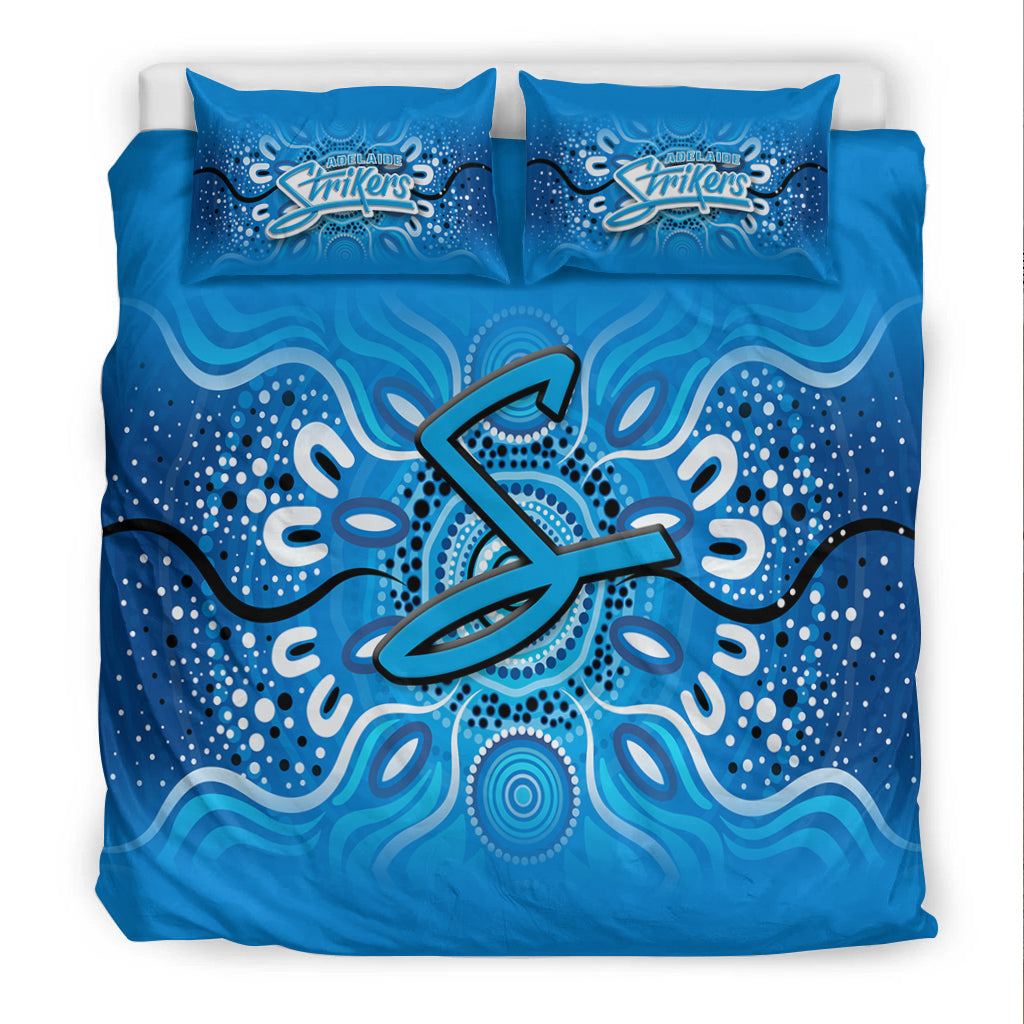 Adelaide Strikers Aboriginal Cricket 2022 Bedding Set - - Vibe Hoodie Shop