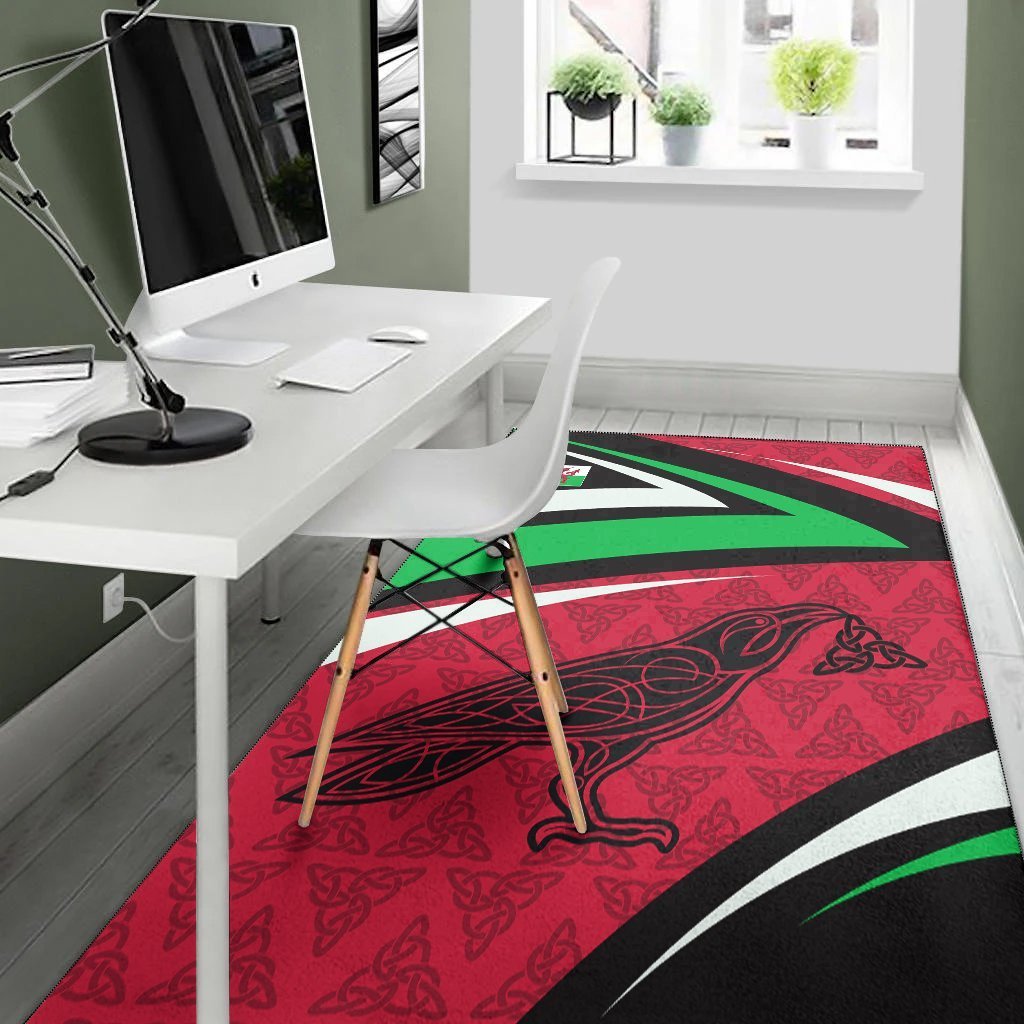 Wales Celtic Area Rug - Legend of Wales (Color) - Vibe Hoodie Shop