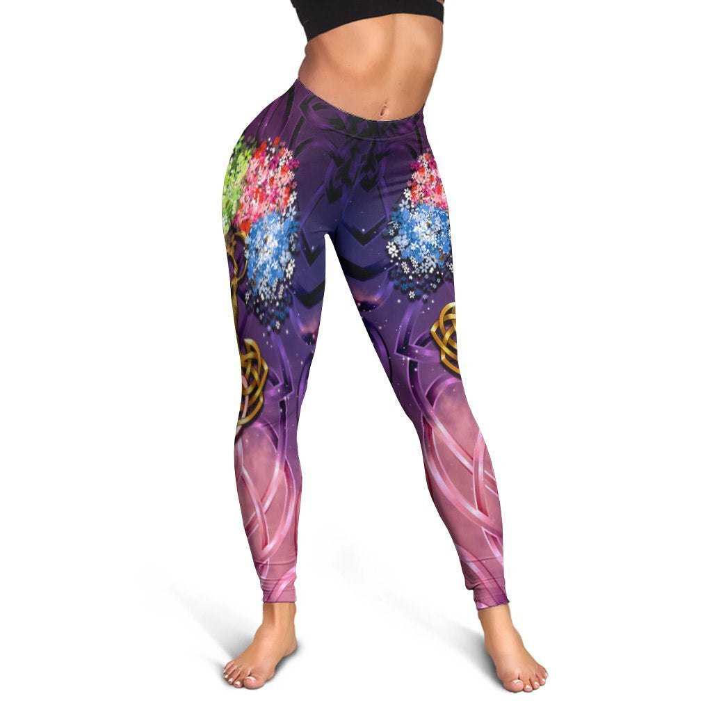 Celtic Mother's Day Leggings - Mother With Child - Vibe Hoodie Shop
