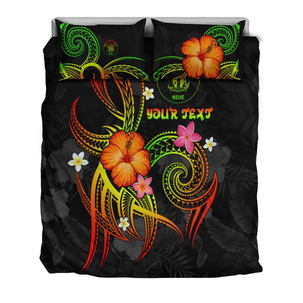 Niue Polynesian Personalised Bedding Set - Legend of Niue (Reggae) - Vibe Hoodie Shop