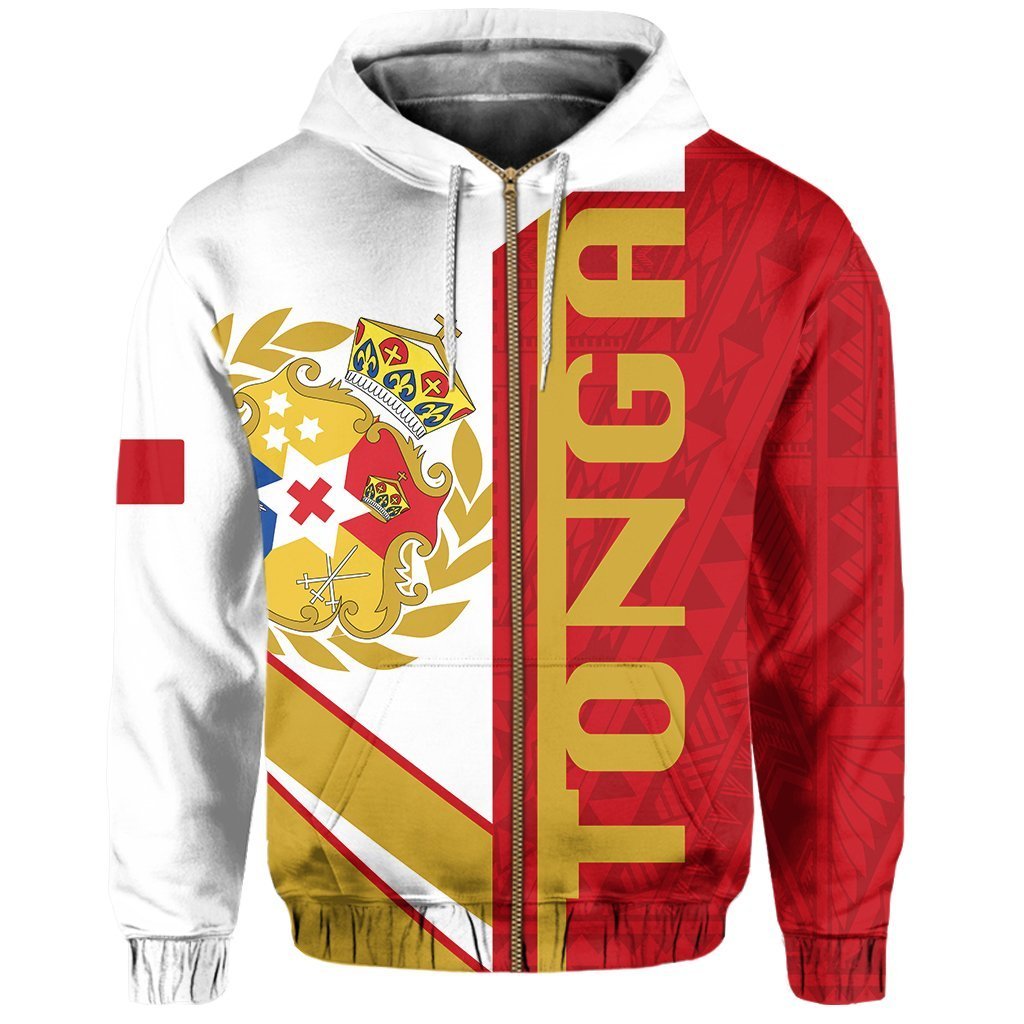 Kingdom Of Tonga Zip Hoodie - Half Concept - Vibe Hoodie Shop