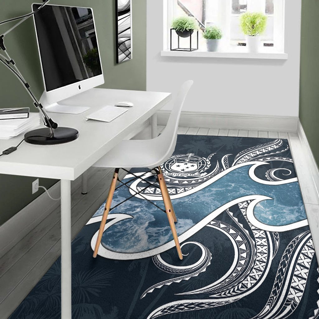 Samoa Polynesian Area Rug - Ocean Style - Vibe Hoodie Shop