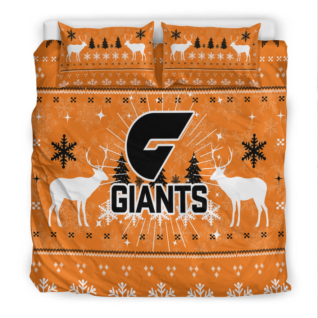 GWS Giants Bedding Set - Christmas Ugly Style - - Vibe Hoodie Shop