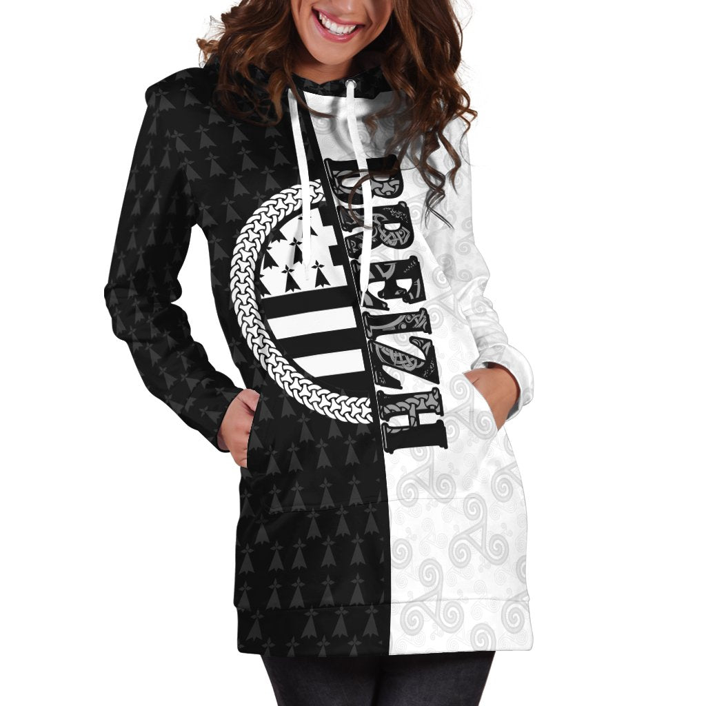 Brittany Celtic Hoodie Dress - Breizh Pride - Vibe Hoodie Shop