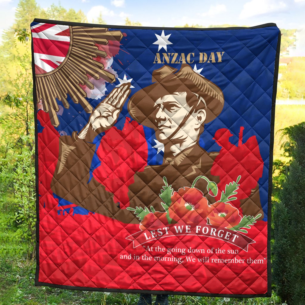 Premium Quilts - AANZAC Australia Remember Them - Vibe Hoodie Shop