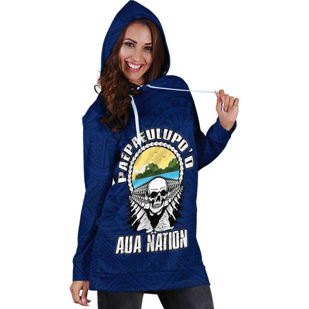 American Samoa Custom Personalised Women's Hoodie Dress - Paepaeulupo'o Aua (Ver 2) - Vibe Hoodie Shop