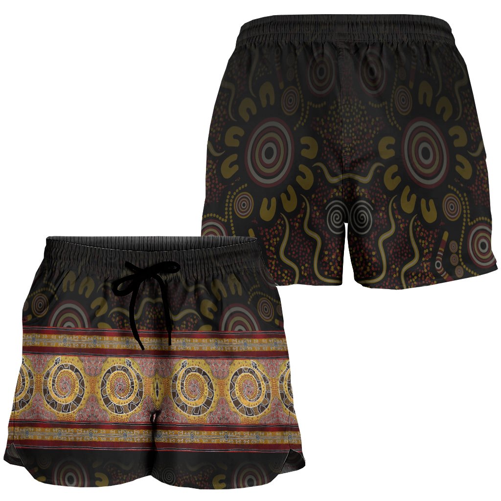aboriginal-women-short-snake-dot-panting-art