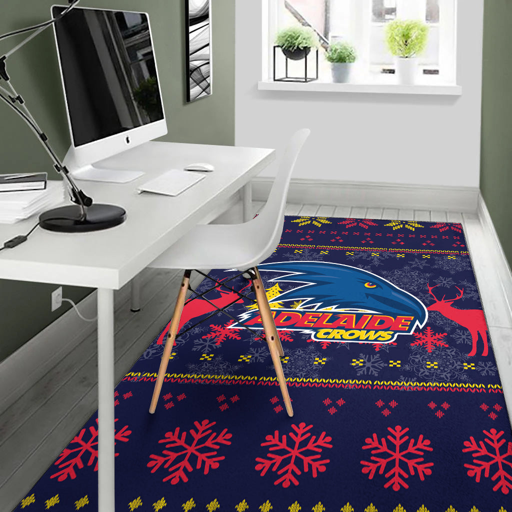 Adelaide Crows Area Rug - Christmas Ugly Style - - Vibe Hoodie Shop