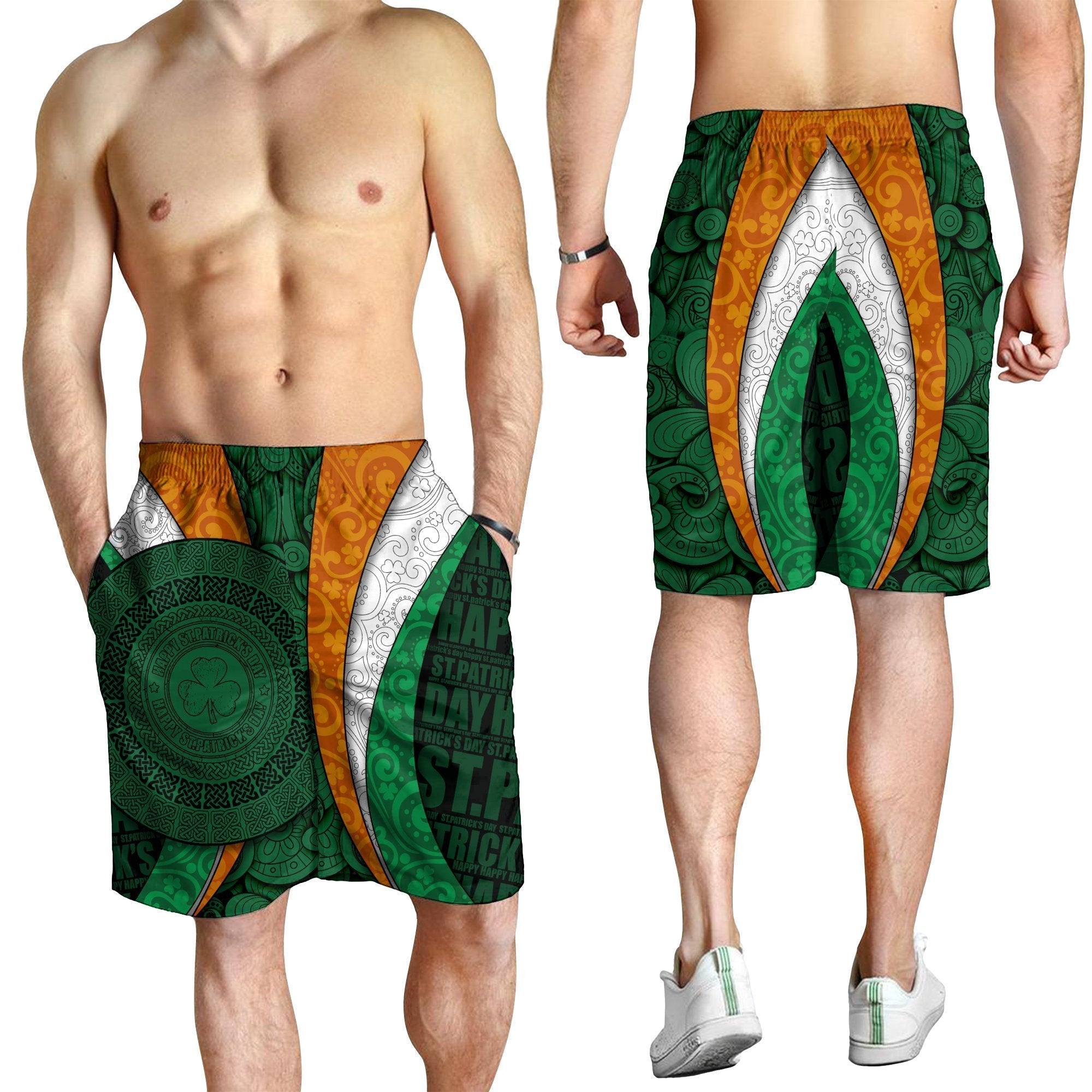 VibeHoodie Men Short - Ireland Green Partrick's Day - Vibe Hoodie Shop