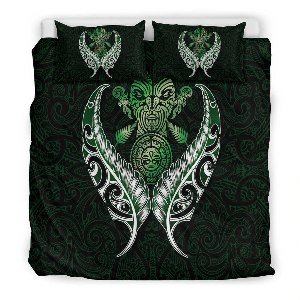 New Zealand Silver Fern Bedding Set Green - - Vibe Hoodie Shop