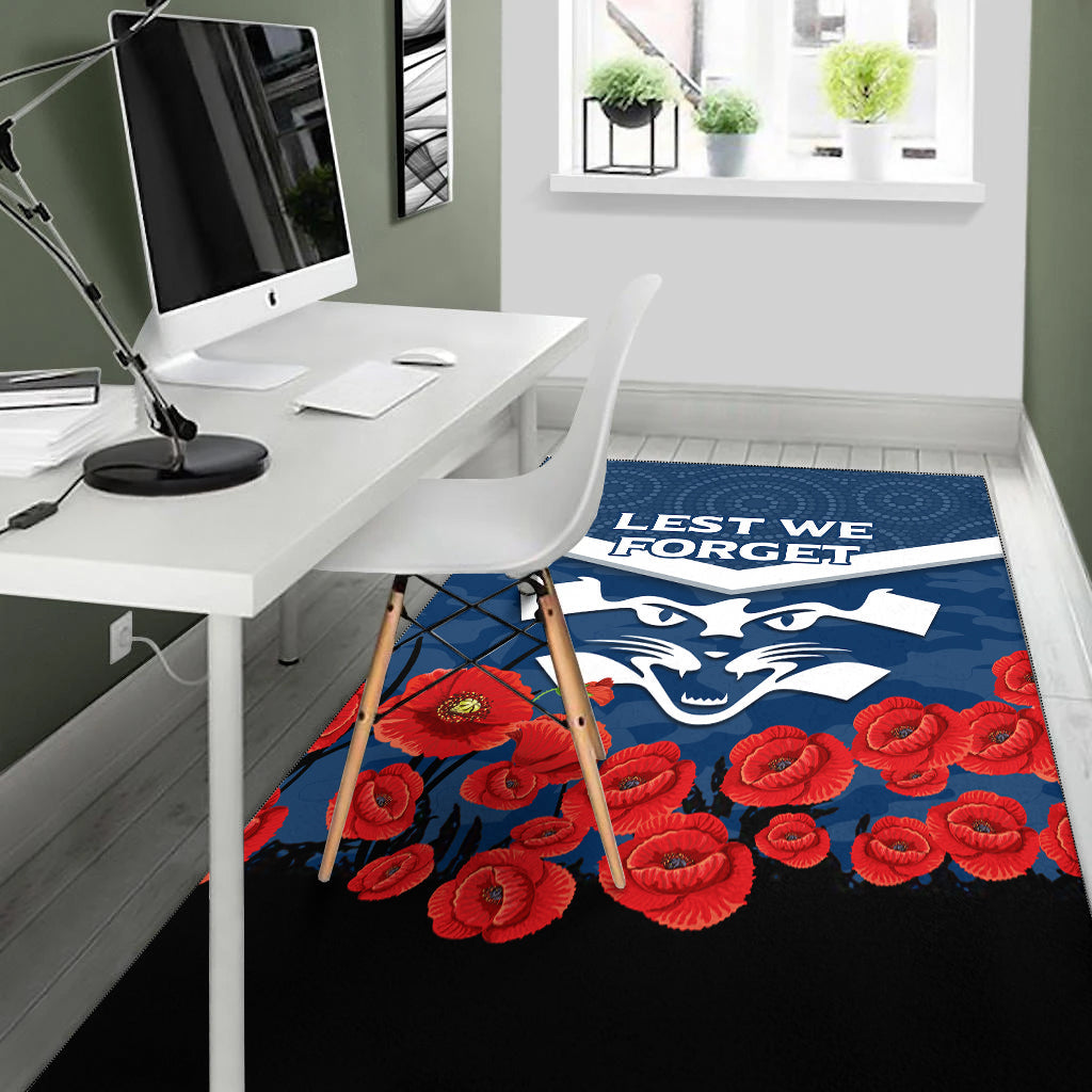 Geelong Cats ANZAC Day Area Rug - Indigenous Art - - Vibe Hoodie Shop