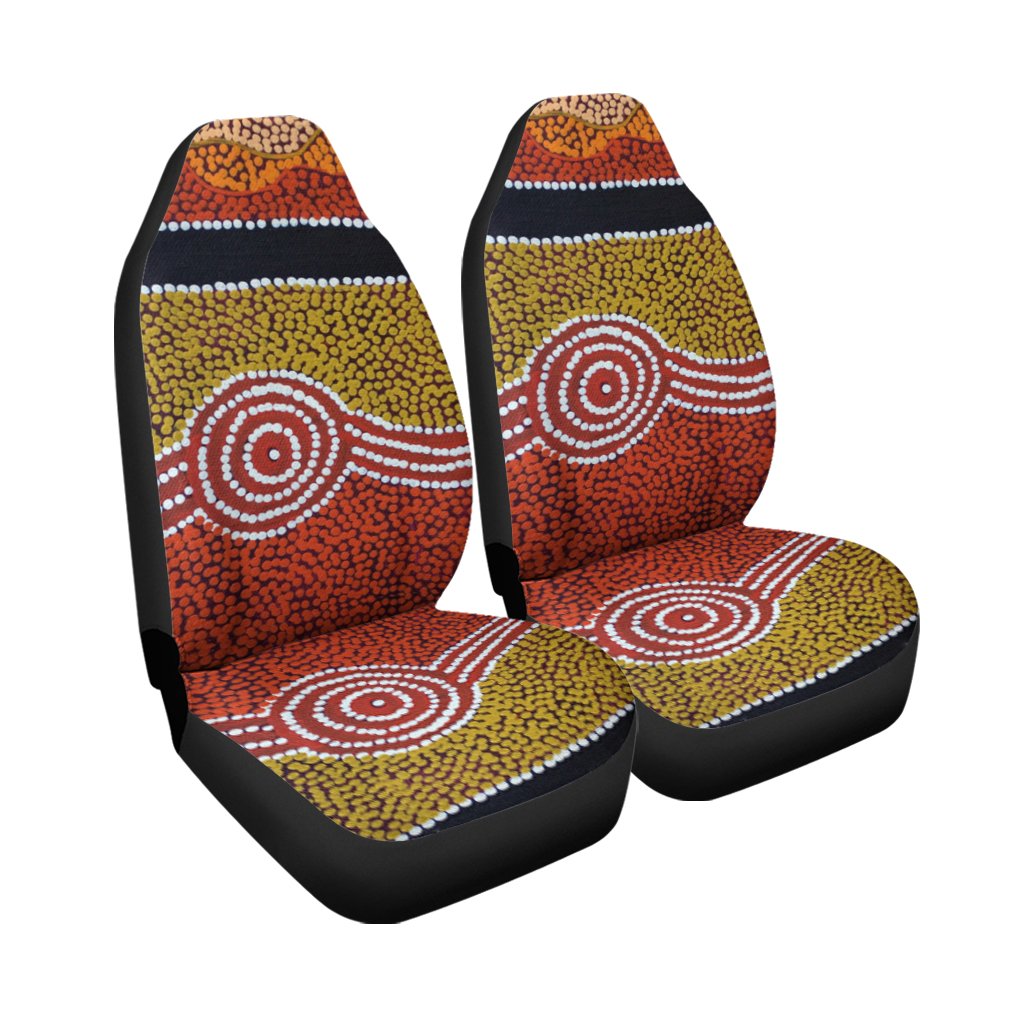Car Seat Cover - Aboriginal Dot Style - Vibe Hoodie Shop