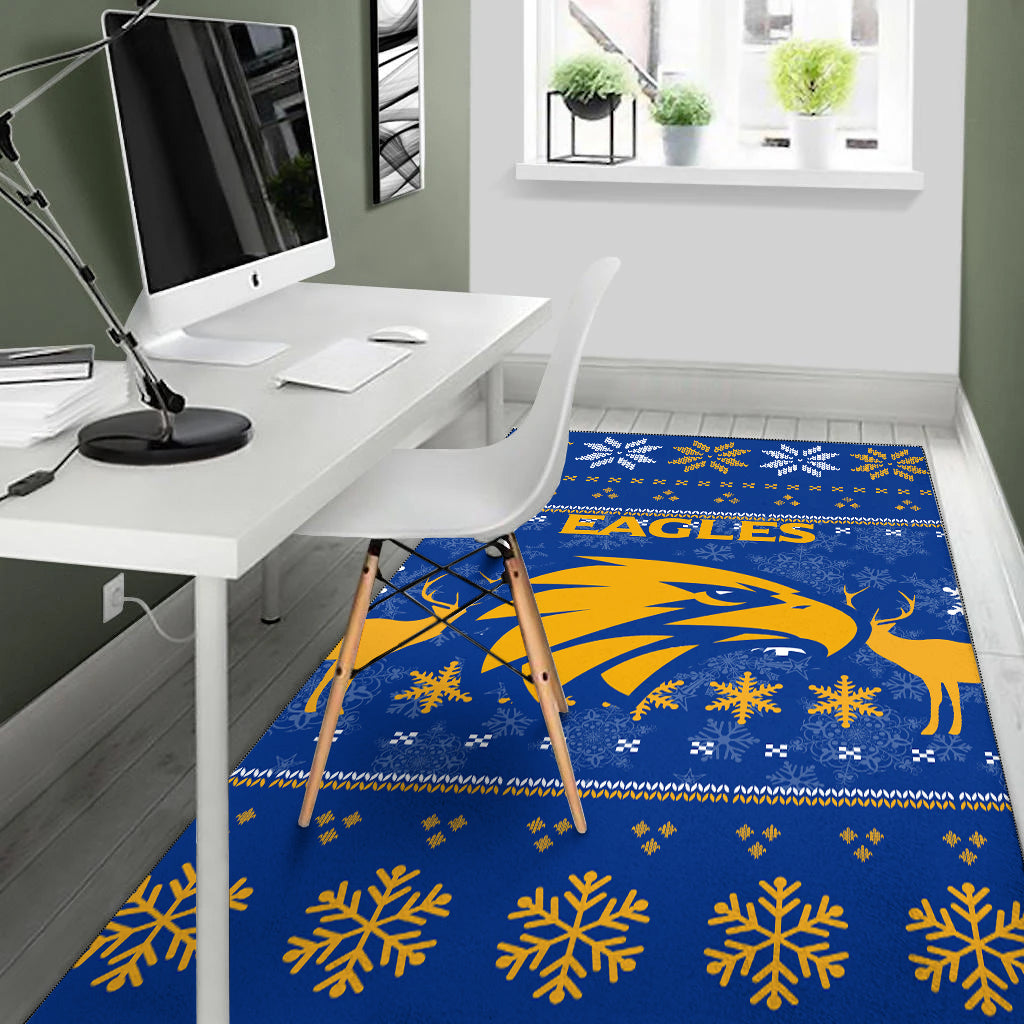 West Coast Eagles Club Area Rug - Christmas Ugly Style - - Vibe Hoodie Shop