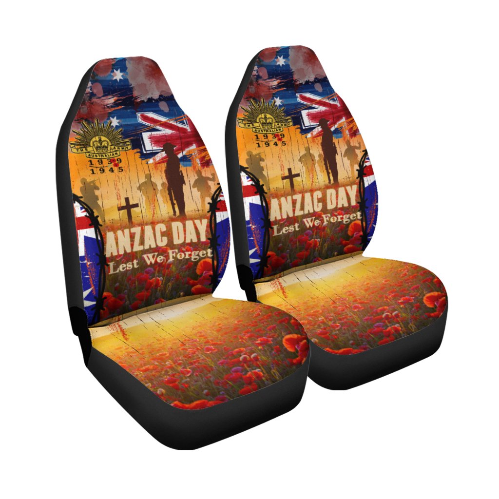 Australia ANZAC Day 2021 Car Seat Covers - ANZAC Day Commemoration 1939 - 1945 - Vibe Hoodie Shop