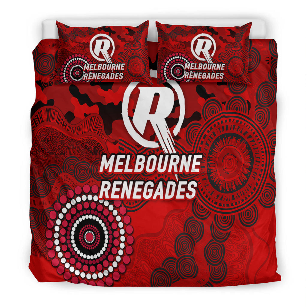 Melbourne Renegades ANZAC Day Aboriginal Bedding Set - - Vibe Hoodie Shop