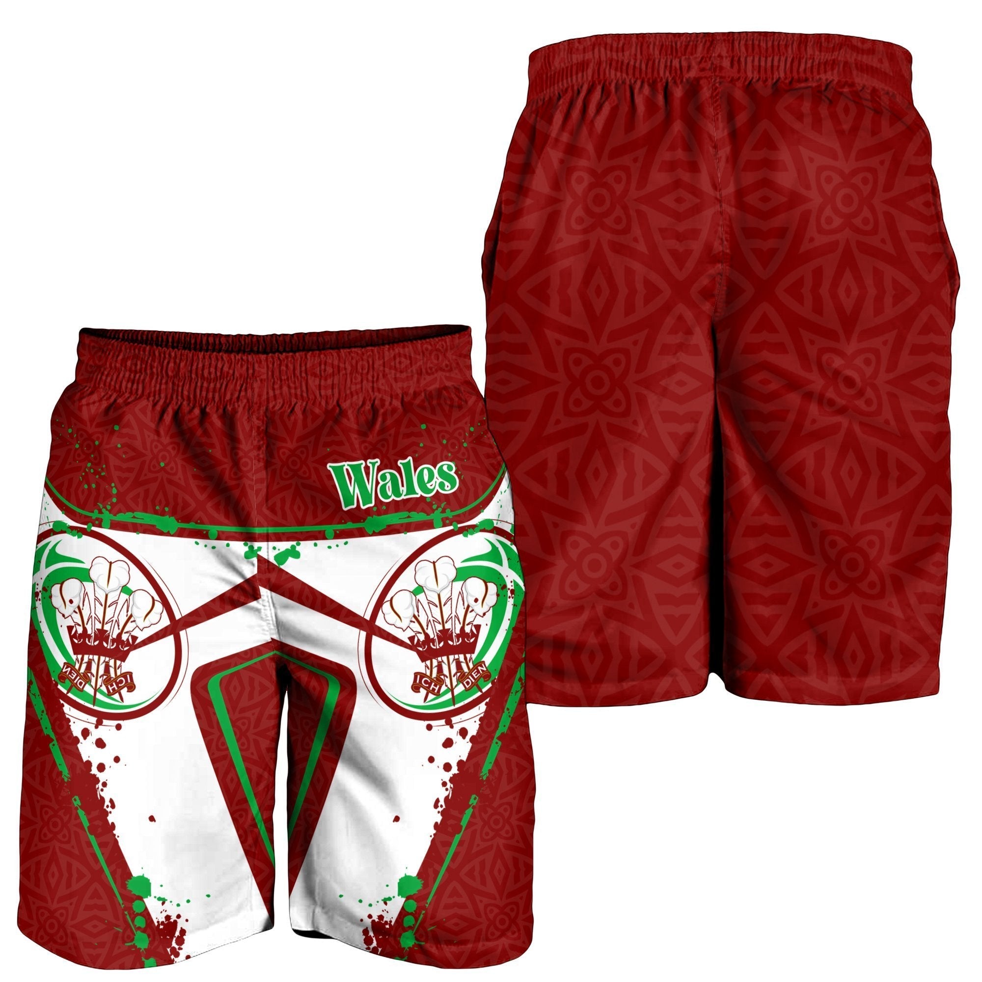 Wales Rugby Men's Short - Welsh Rugby - Vibe Hoodie Shop