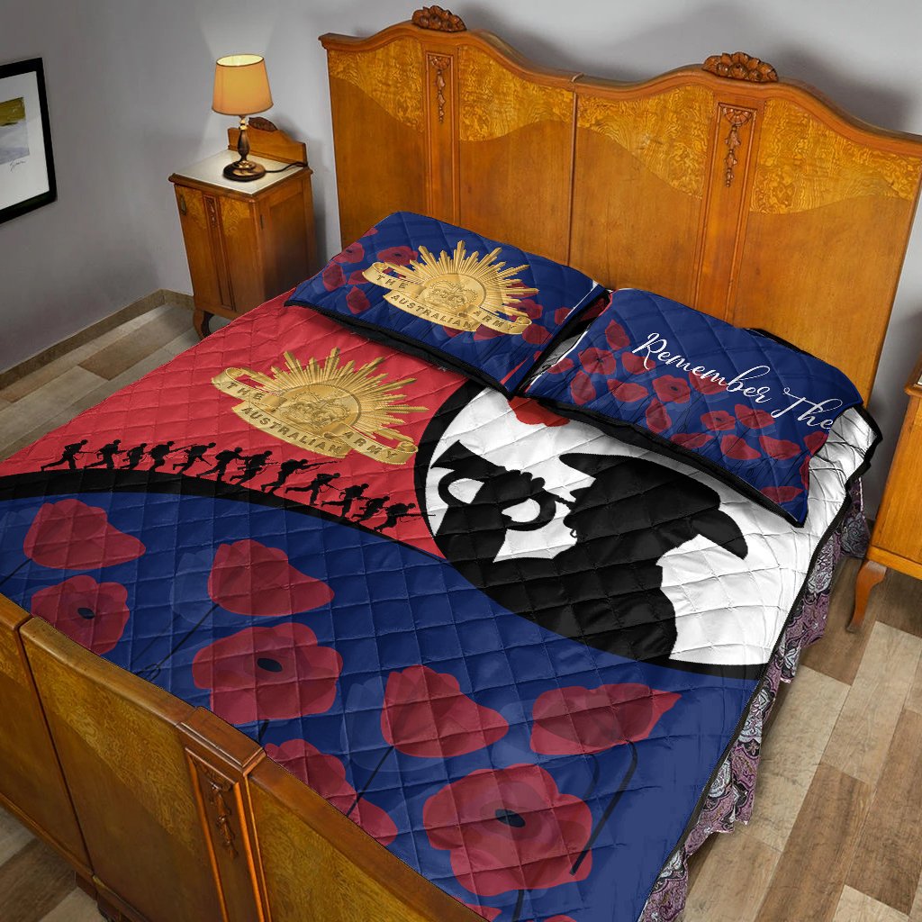 ANZAC Day Quilt Bed Set - We will remember Them - Vibe Hoodie Shop