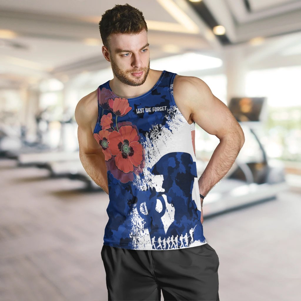 Custom ANZAC Men's Tank Top - ANZAC Day 2021 - Vibe Hoodie Shop