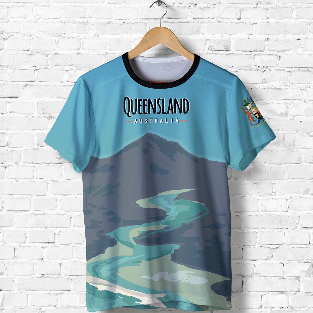 Australia T shirt - Queensland T shirt Landscape Art - Vibe Hoodie Shop