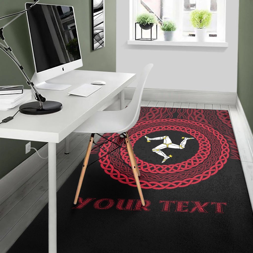 Isle of Man Celtic Personalised Area Rug - Legend of Isle of Man - Vibe Hoodie Shop