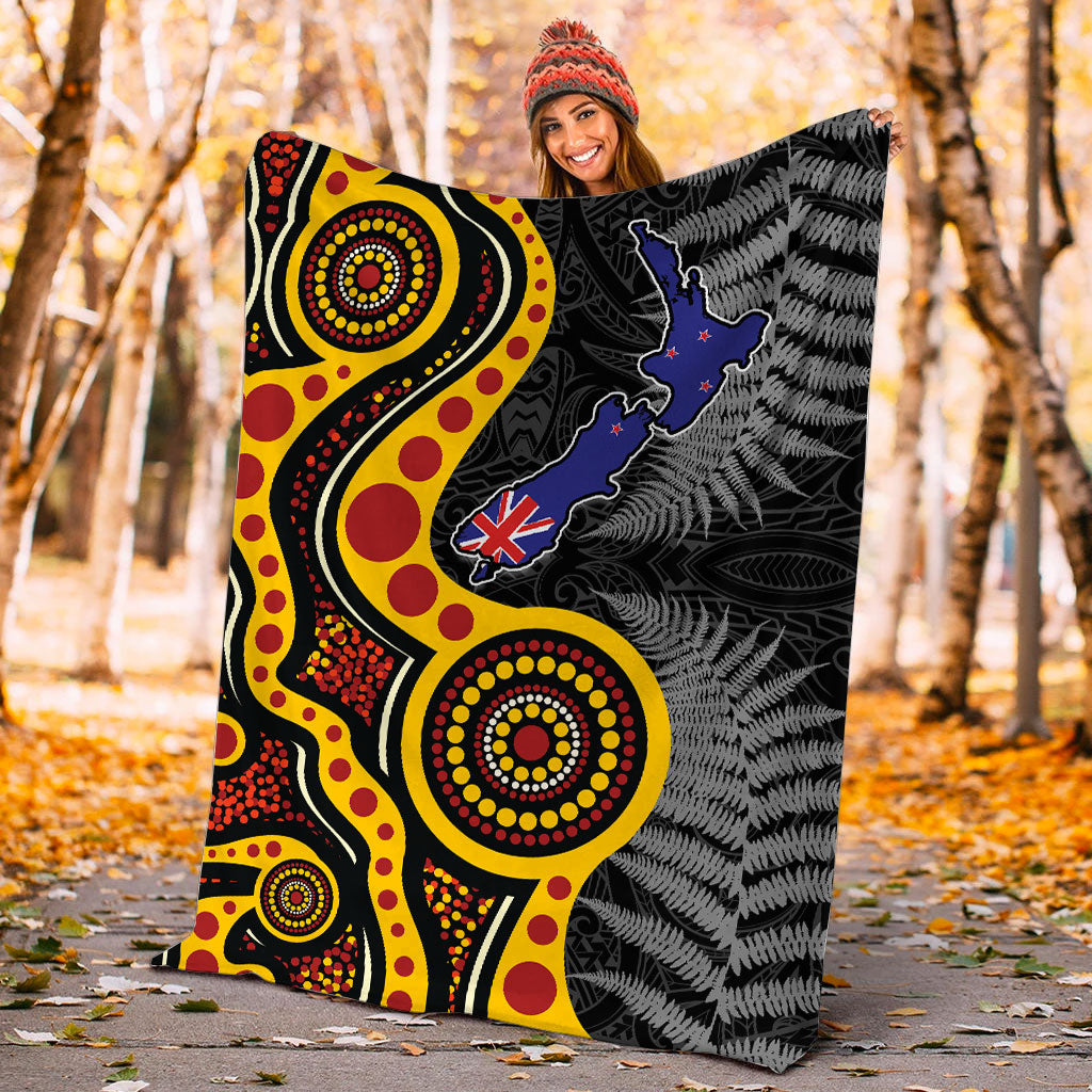 New Zealand Maori Combine Australia Aboriginal Blanket - - Vibe Hoodie Shop