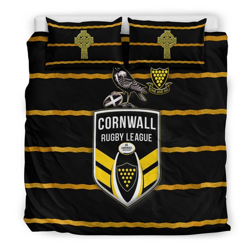Cornwall Rugby League Bedding Set - The Cornwall Rugby Football Union - Vibe Hoodie Shop