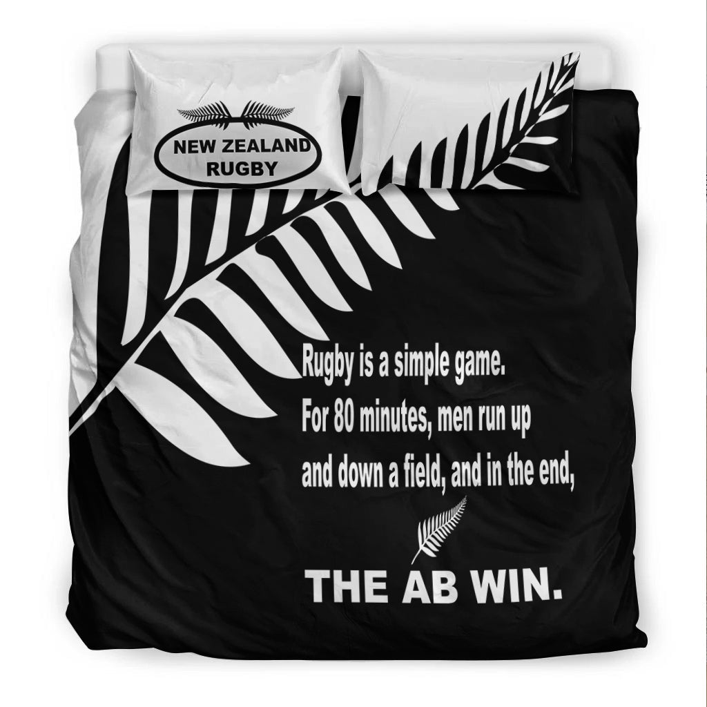 New Zealand Rugby Bedding Set - The AB Win - LT20 - Vibe Hoodie Shop