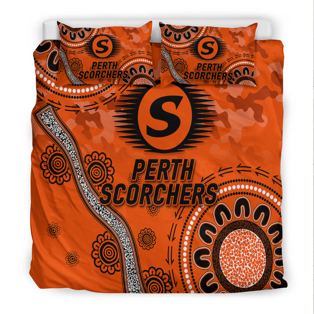 Perth Scorchers ANZAC Day Aboriginal Bedding Set - - Vibe Hoodie Shop