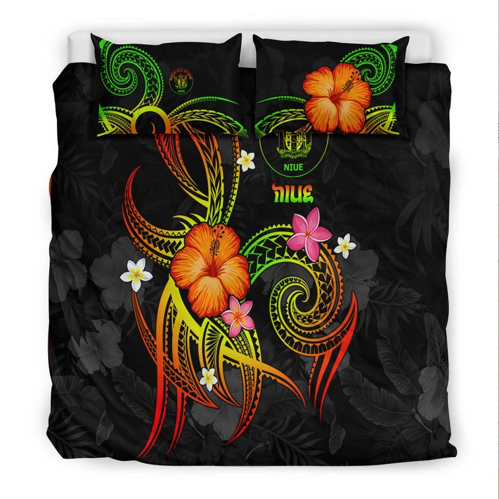 Niue Polynesian Bedding Set - Legend of Niue (Reggae) - Vibe Hoodie Shop