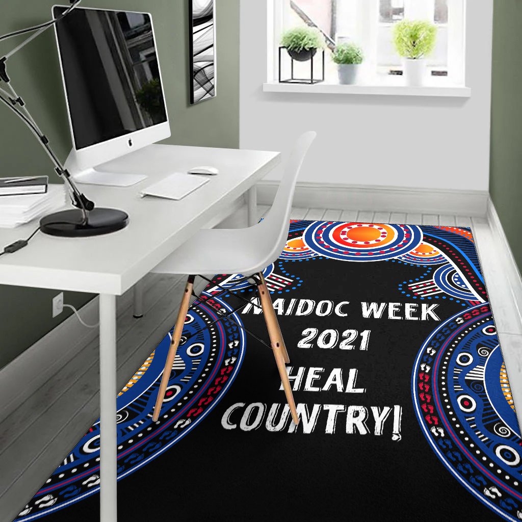 Australia NAIDOC Week 2021 Area Rug, Heal Country - Vibe Hoodie Shop