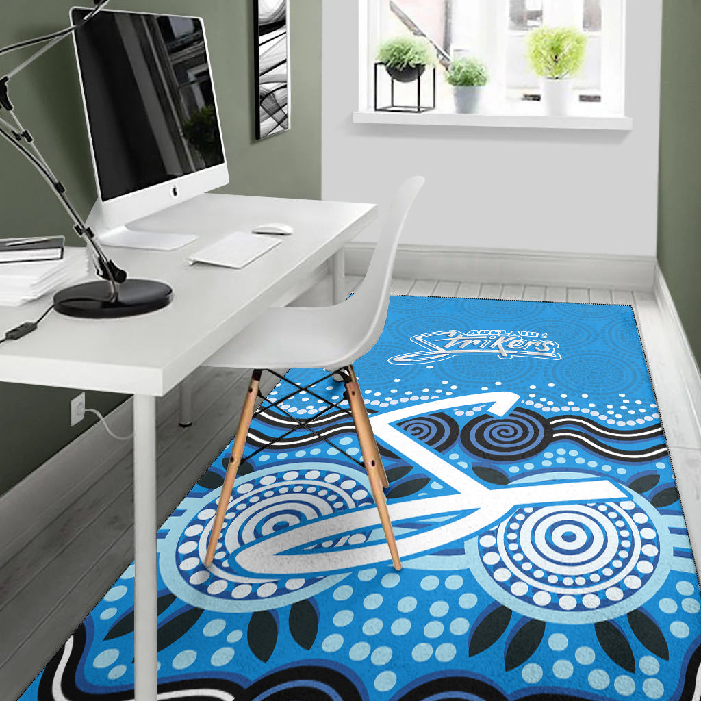 Adelaide Strikers Area Rug - Aboriginal Style Of Dot - - Vibe Hoodie Shop