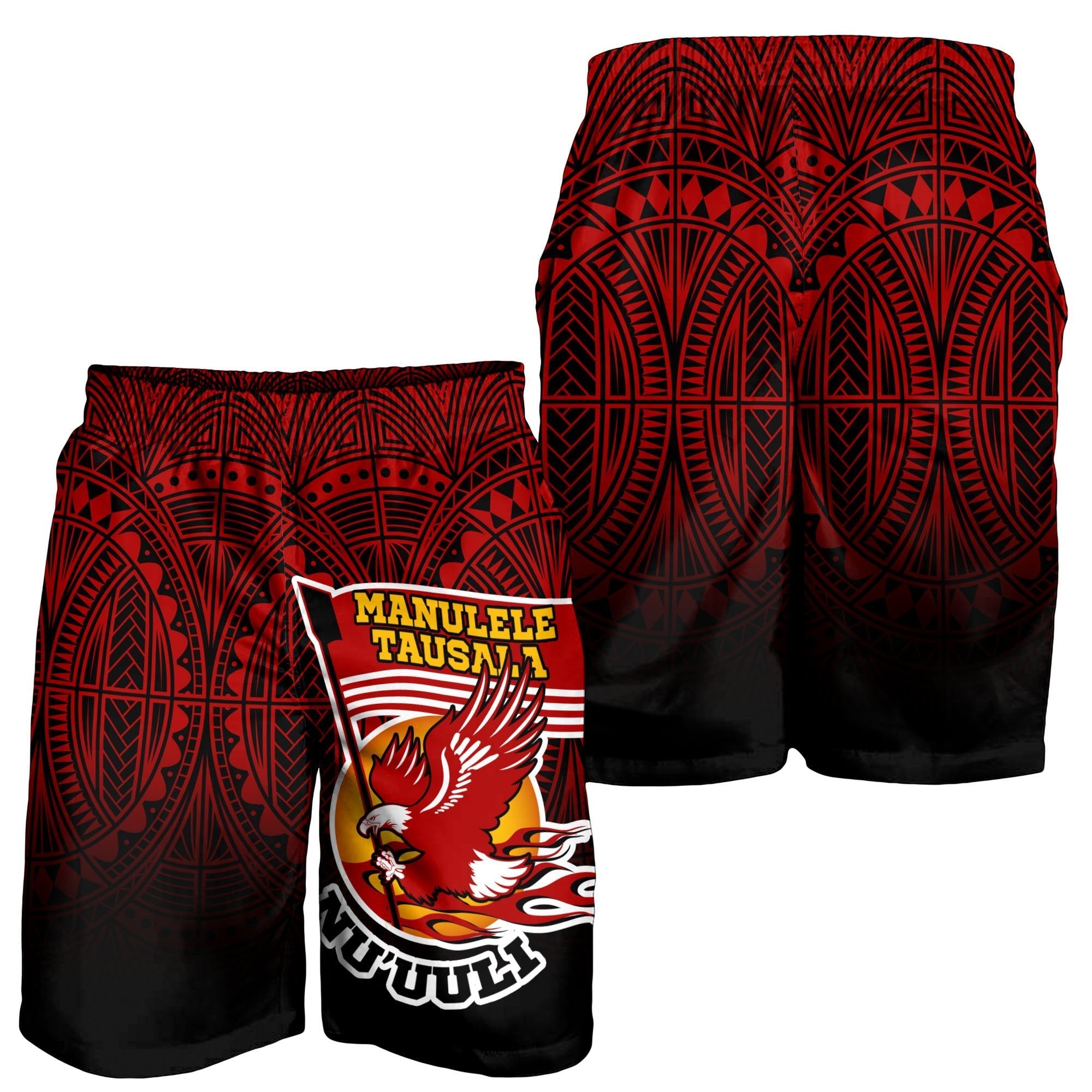 American Samoa Men's Shorts - Manulele Tausala Nuuuli (Ver 2) - Vibe Hoodie Shop