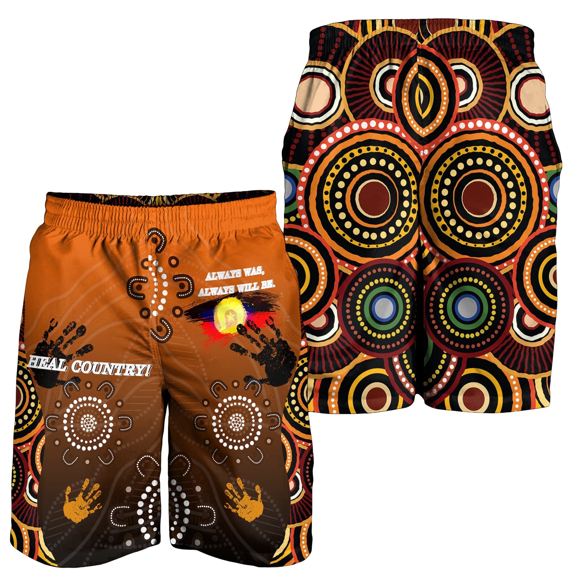 NAIDOC Men's Short - Heal Country 2021 - Vibe Hoodie Shop