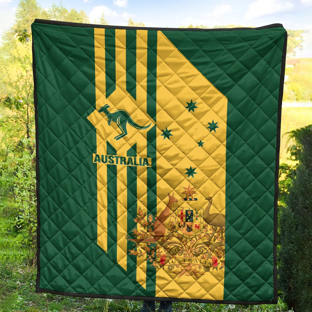 Premium Quilts - Australia Kangaroo Sign National Color - Vibe Hoodie Shop