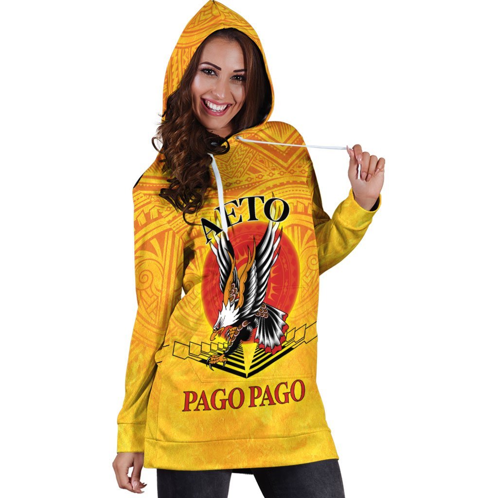 American Samoa Custom Personalised Women's Hoodie Dress - Pago Pago Aeto (Ver 2) - Vibe Hoodie Shop