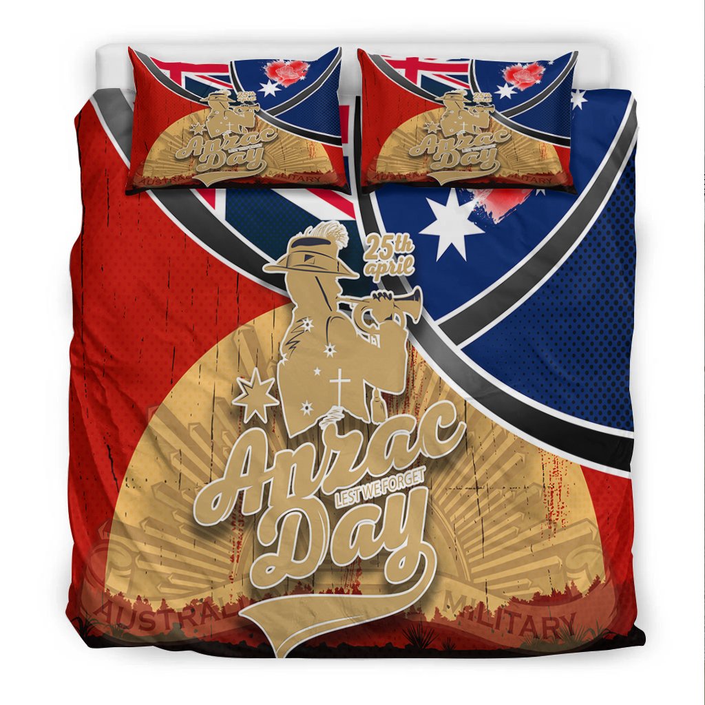 Bedding set - ANZAC Lest We Forget - Vibe Hoodie Shop