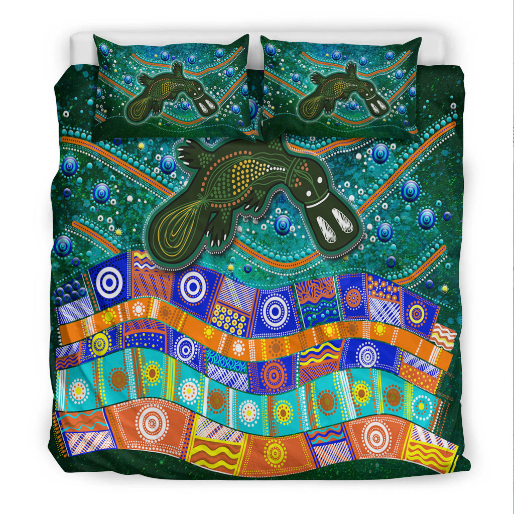 Aboriginal Platypus Painting Bedding Set - - Vibe Hoodie Shop