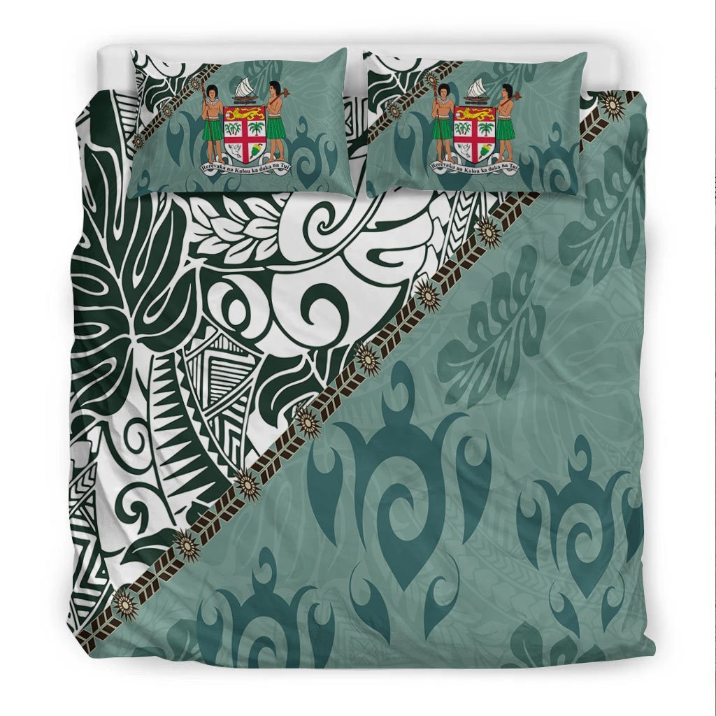 Fiji Bedding Set - Leaves And Turtles - Vibe Hoodie Shop