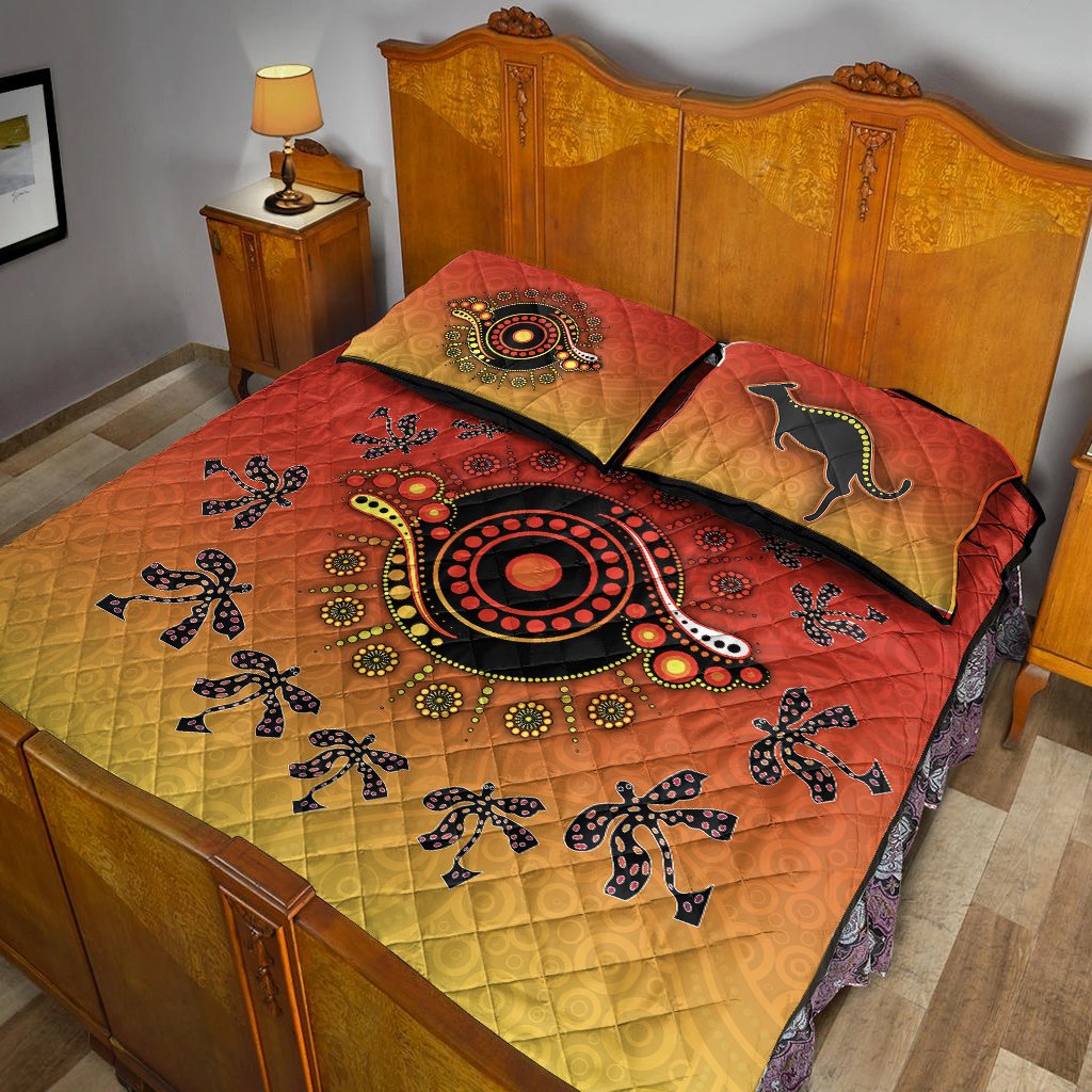 Quilt Bed Set - Circle Pattern - Vibe Hoodie Shop