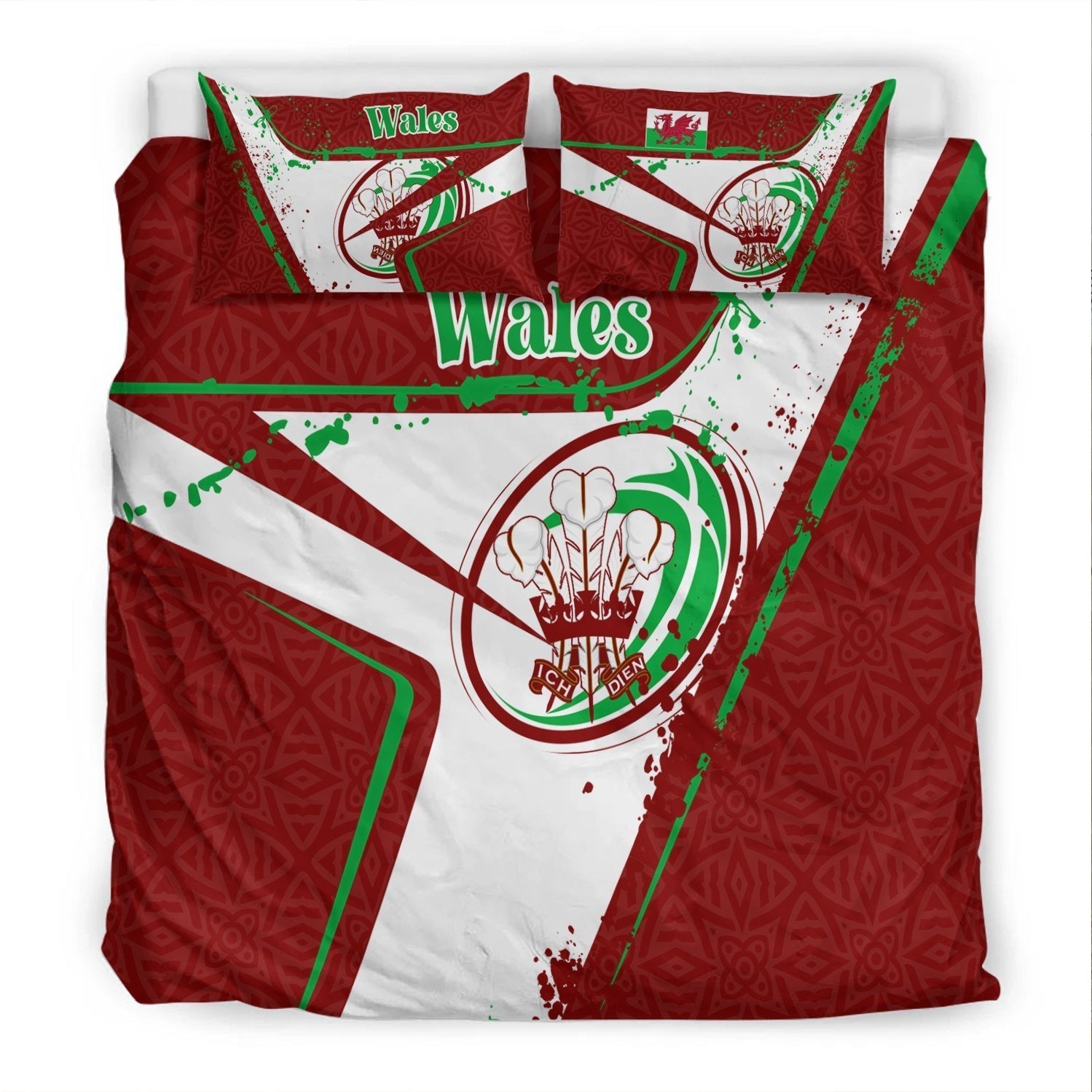 Wales Rugby Bedding Set - Welsh Rugby - Vibe Hoodie Shop