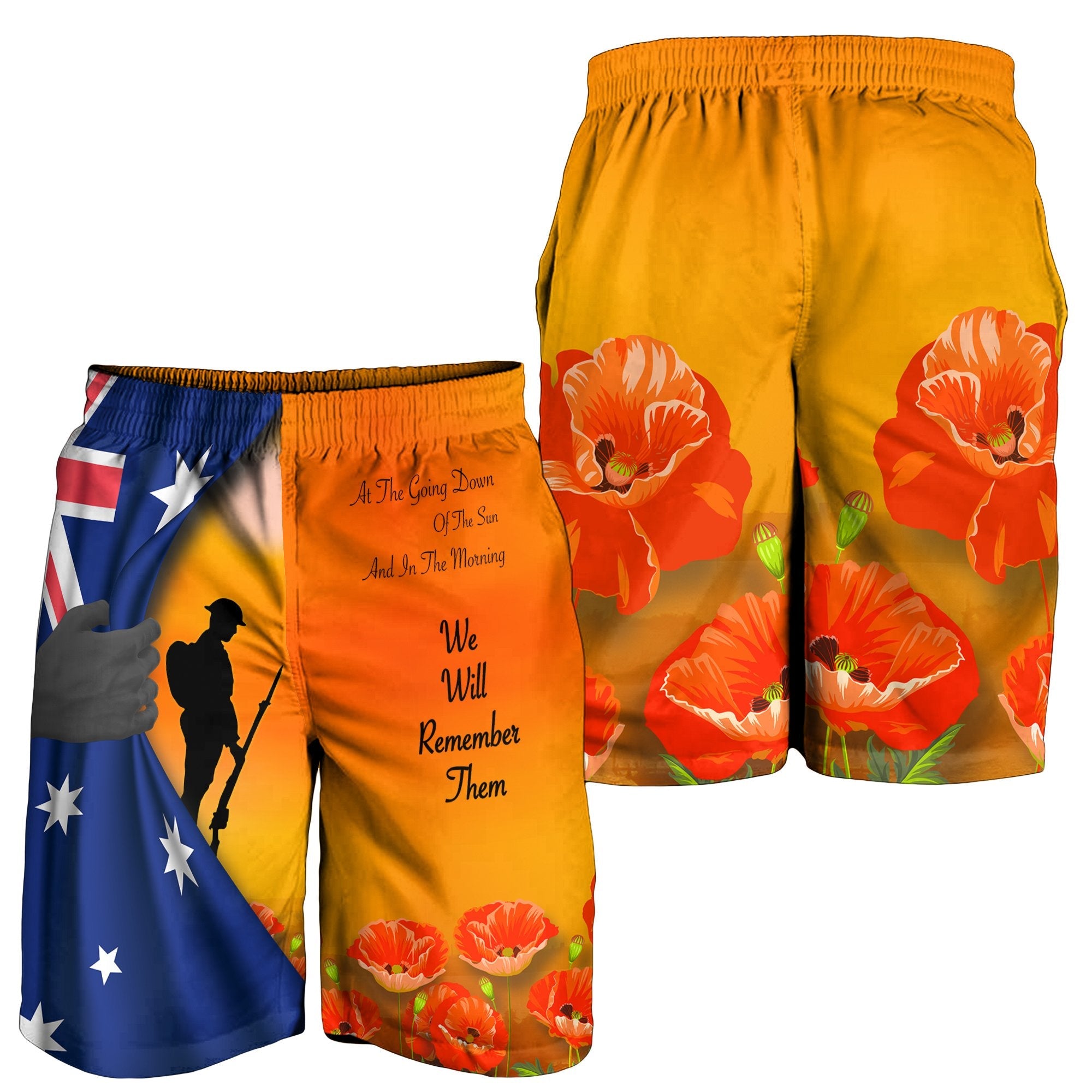 ANZAC Men's Short - We Will Remember Them Ver02 - Vibe Hoodie Shop