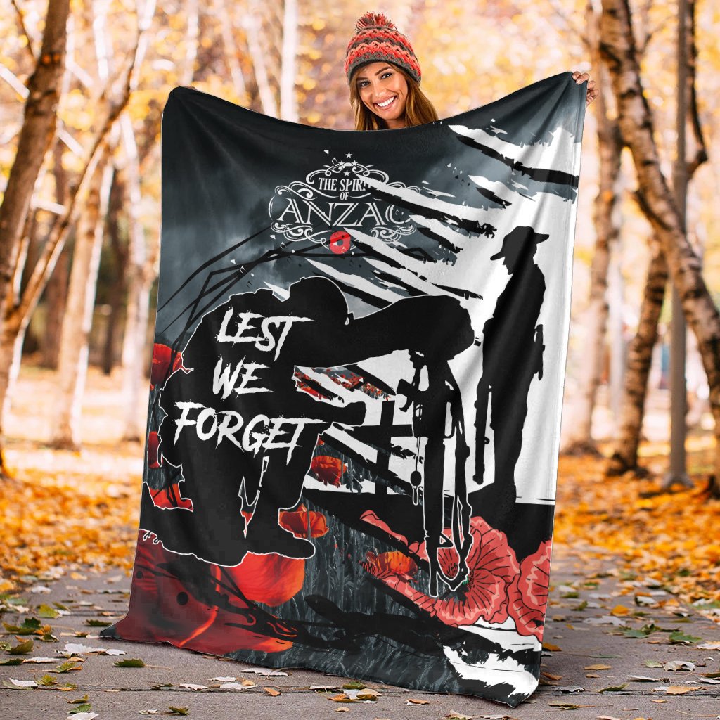 ANZAC Day Premium Blanket - The Spirit of ANZAC - Vibe Hoodie Shop