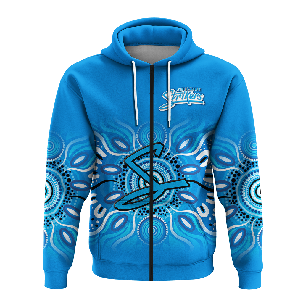 Adelaide Strikers Aboriginal Cricket 2022 Hoodie Kid - - Vibe Hoodie Shop