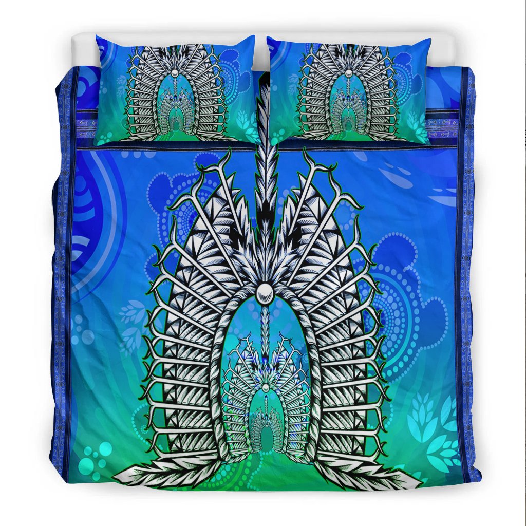 Bedding Set - Turtle Background With Dhari Mask - Vibe Hoodie Shop