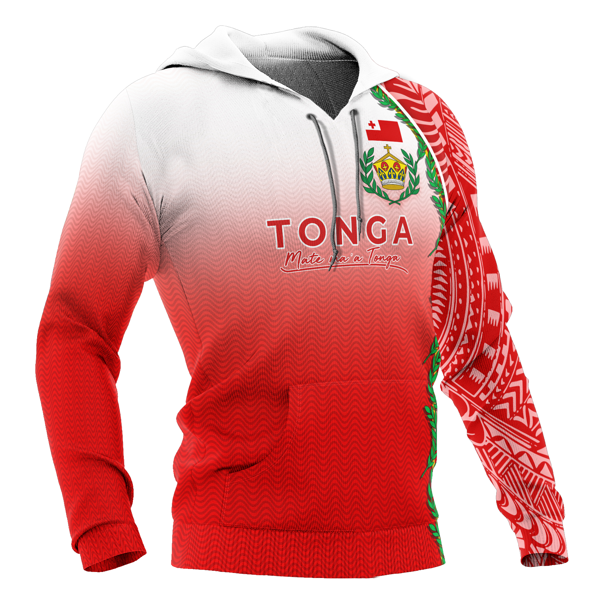 Tonga Hoodie - Ocean Waves - Vibe Hoodie Shop