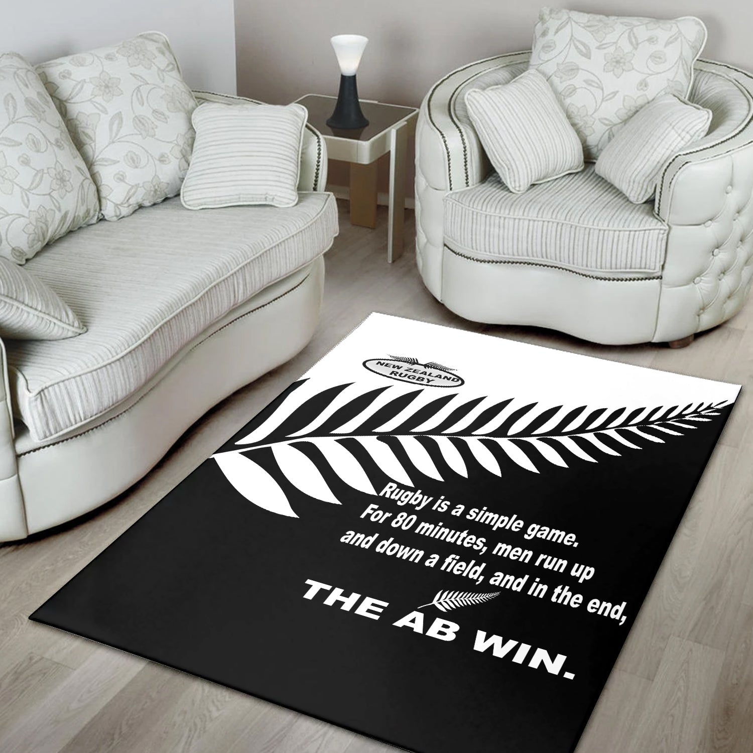 New Zealand Rugby Area Rug - The AB Win - LT20 - Vibe Hoodie Shop