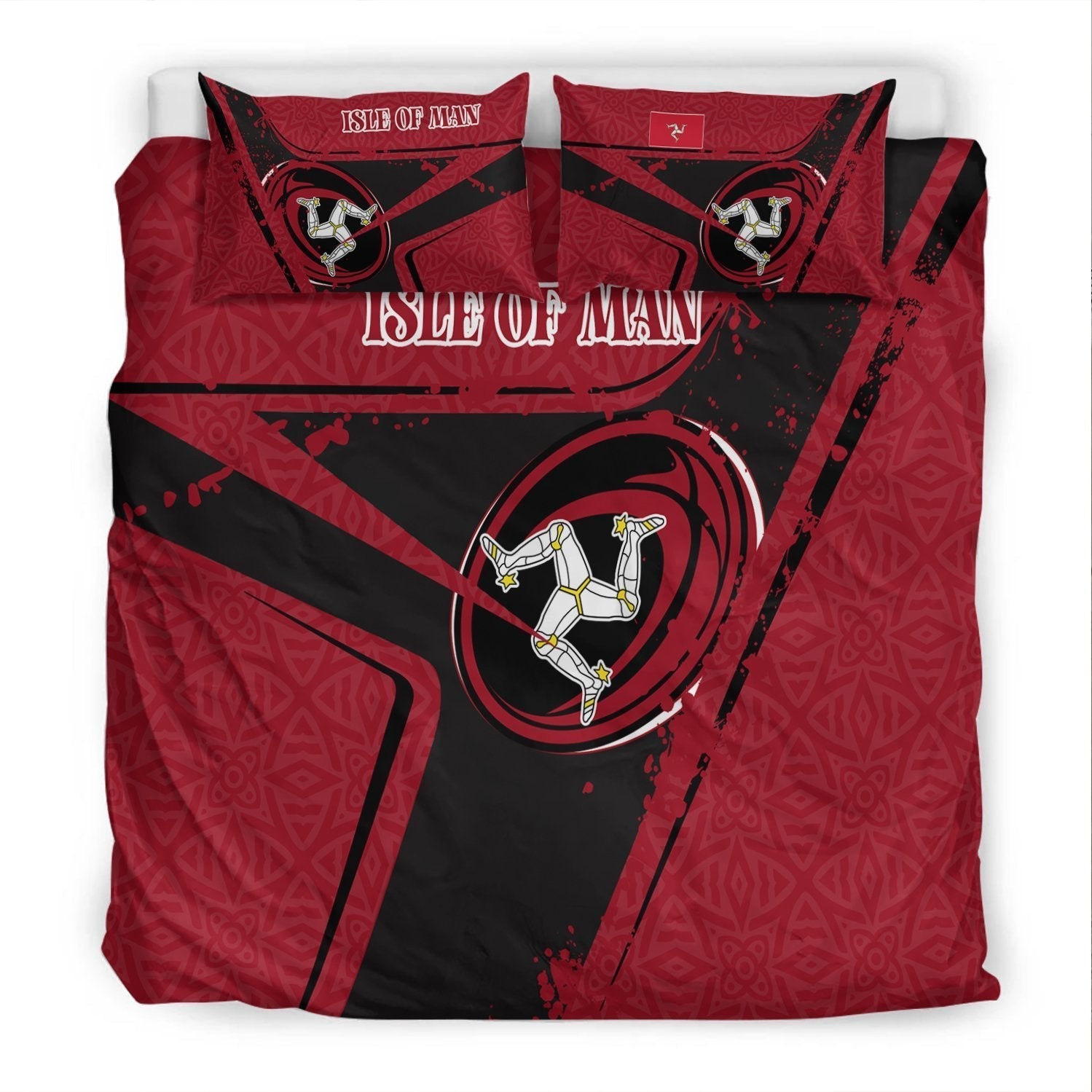 Isle Of Man Rugby Bedding Set - Isle Of Man Rugby - Vibe Hoodie Shop