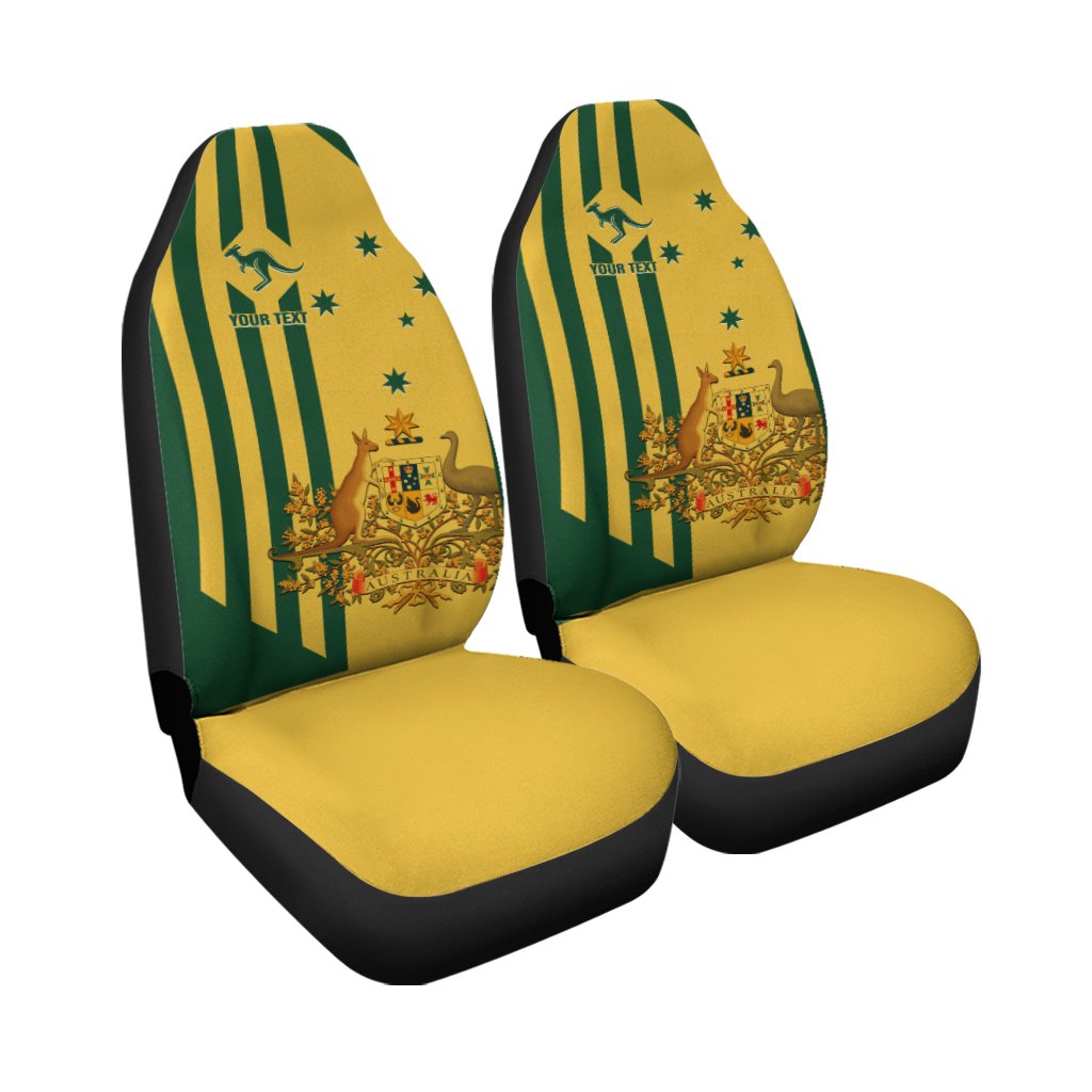 Custom Car Seat Covers - Australia Kangaroo Sign National Color - Vibe Hoodie Shop