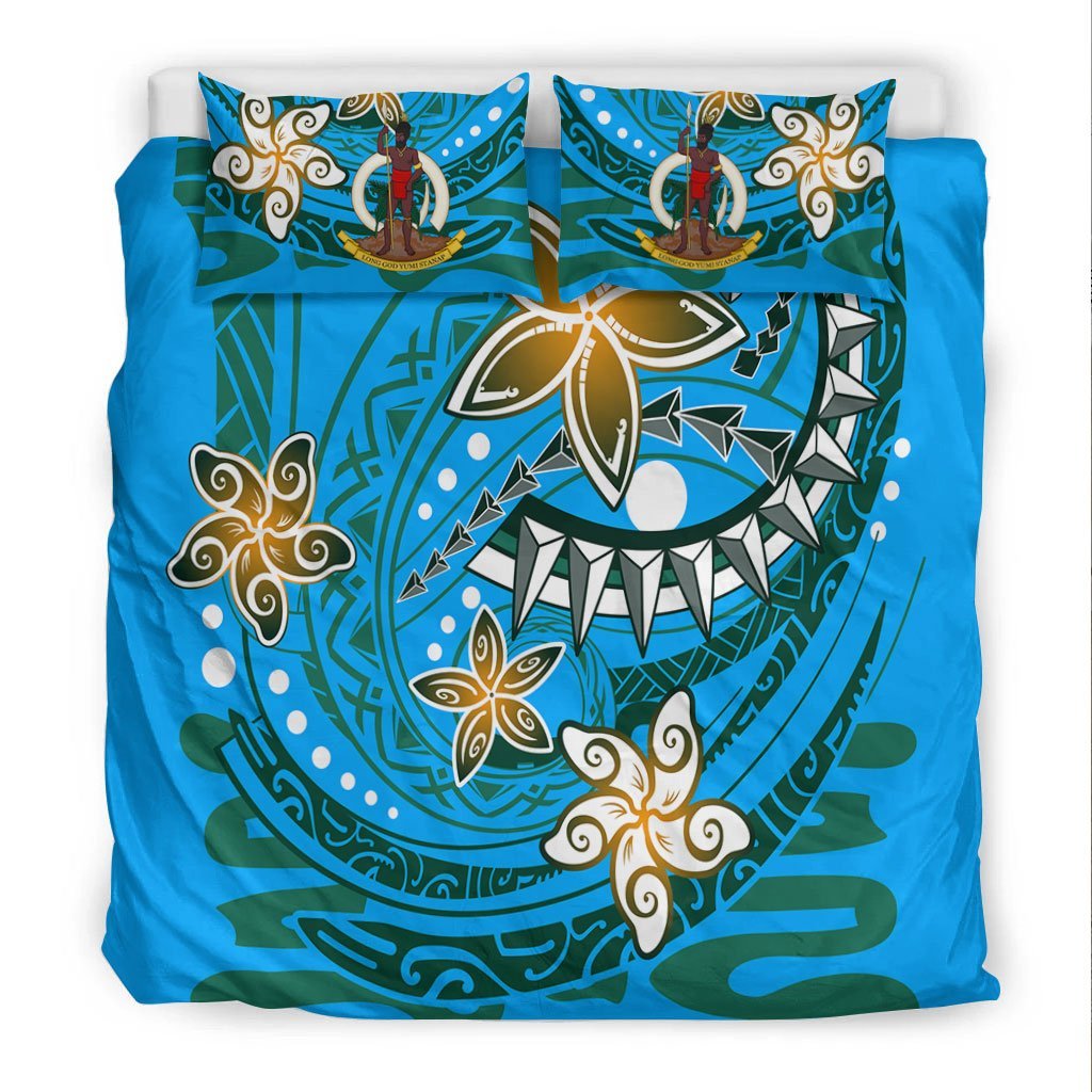 Vanuatu Bedding Set - Spring Style Blue Color - Vibe Hoodie Shop