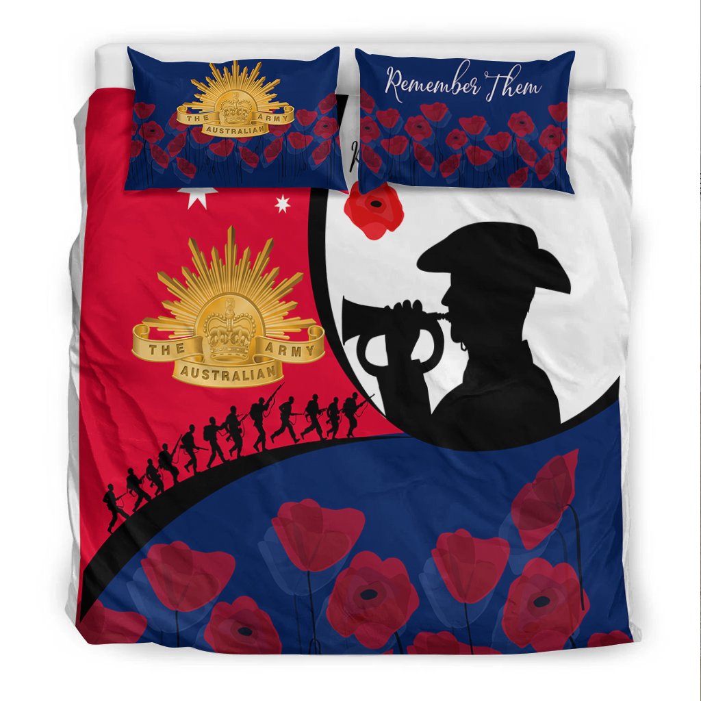 ANZAC Day Bedding Set - We will remember Them - Vibe Hoodie Shop